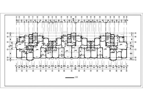 西安市交大南苑小区11层剪力墙结构住宅楼全套建筑设计CAD图纸-图二