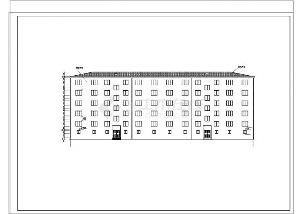 4118.4平方米六层框架结构住宅楼毕业设计（含计算书，含建筑图，含结构图）-图二