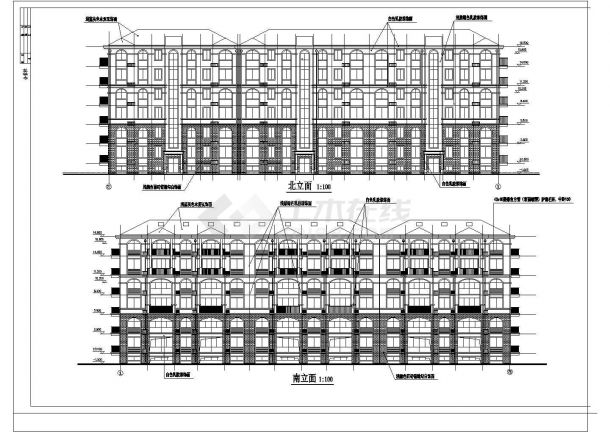 某异形柱框架结构住宅楼全套图-图二