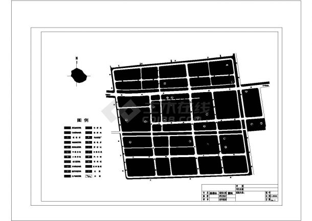 南京某大学给排水管网课程CAD设计图纸-图一