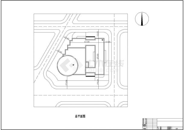 某购物中心初步设计方案CAD建筑设计图-图一