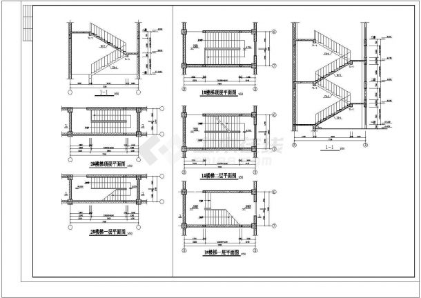 商业综合楼建筑施工图（地平高标图）-图二