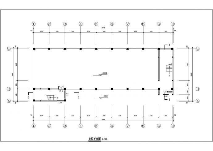 衢州第四中学教师家属院6层砖混结构住宅楼建筑设计CAD图纸（含天面层）_图1