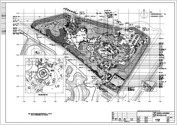 某地区公园三层仿古建筑设计CAD施工图(设计说明）-图二