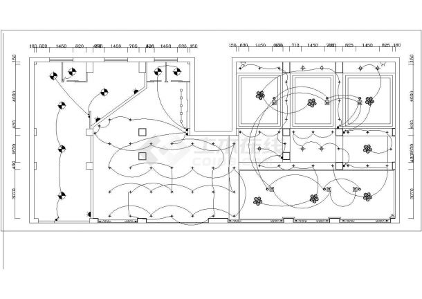 宁波市某星级酒店2层大堂全套装修施工设计CAD图纸-图二