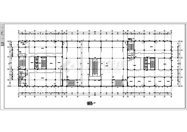 某高层框架剪力墙结构商住楼设计cad全套建筑施工图（ 含设计说明，含人防设计）-图二