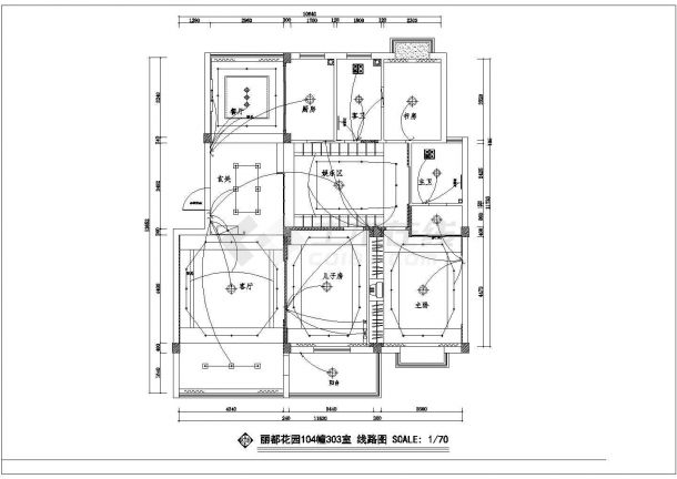 湘潭市丽都佳苑小区经典户型全套装修装饰设计CAD图纸-图一