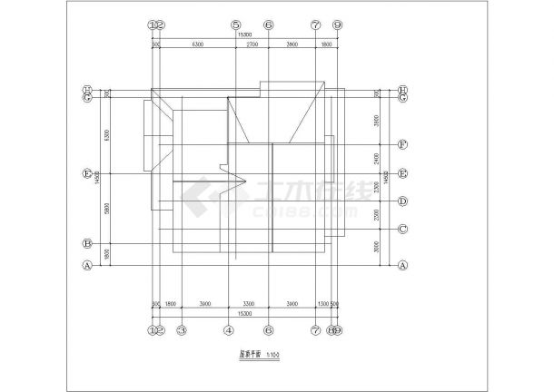 某现代化村镇295平米3层框混结构单体别墅平立剖面设计CAD图纸-图一