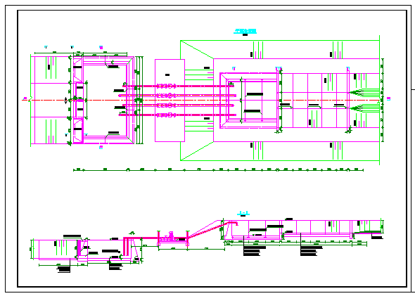 某水利工程泵站平面设计cad施工图纸_图1