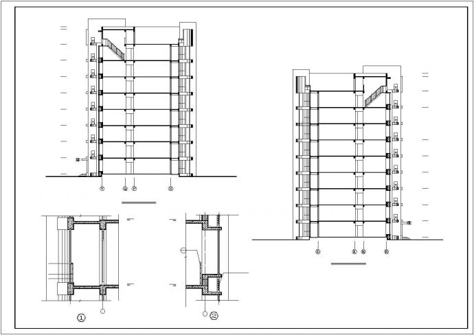 常州市逸景园小区9层框架结构住宅楼建筑设计CAD图纸（含阁楼）_图1