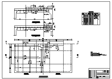 某地下式100立方矩型清水池设计cad施工图_图1
