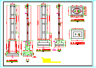 某水利工程全套渡槽施工设计cad图纸-图二