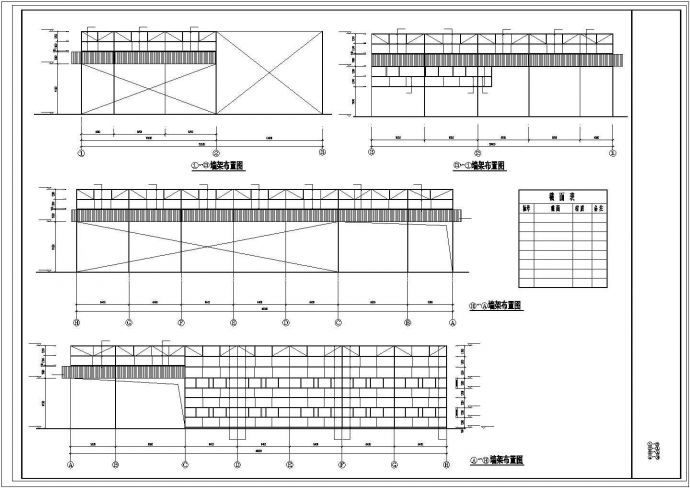 钢结构4S店结构施工图（24米跨 带计算模型）_图1