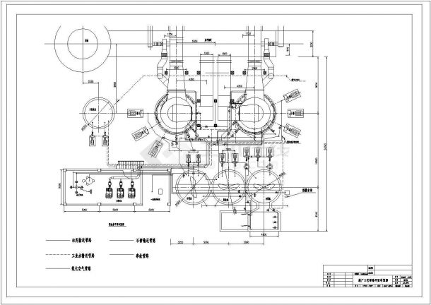 某新厂工艺管路平面CAD设计全套完整布置图-图一