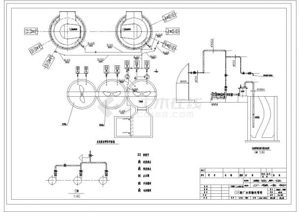 某新厂白泥输送管路CAD全套节点图纸-图一