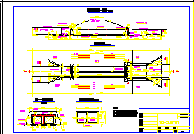 某孔排涝箱涵设计cad施工图（可研阶段）