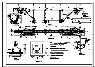 某水利工程跨路渡槽设计cad施工图-图一
