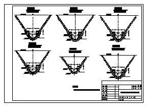 某水库渠道断面系列设计详图（初设）-图二