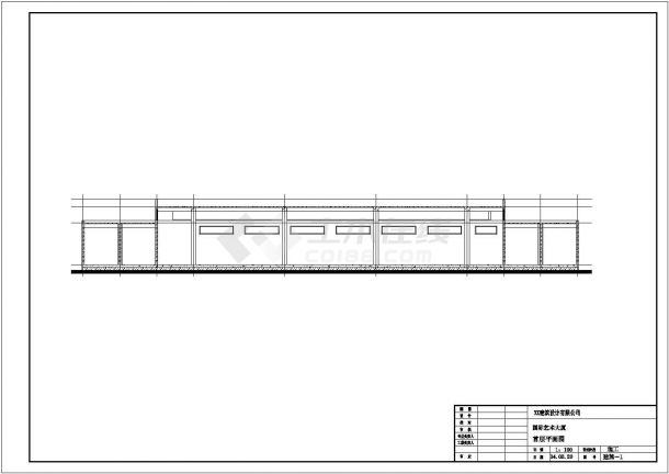 某一层655平方米长途汽车客运站CAD建筑施工节点完整图纸-图二