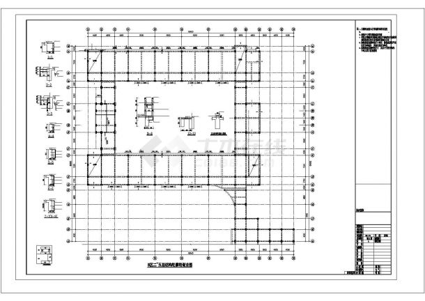[南京]小学改扩建加固改造结构施工图CAD图-图一