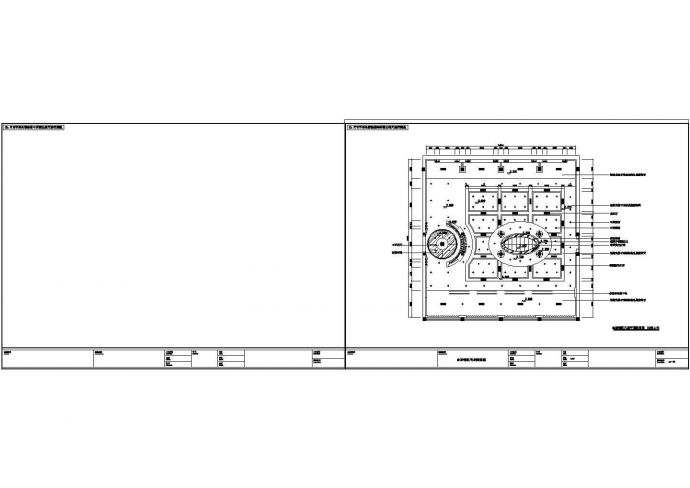 某自助餐区CAD室内装修设计图纸_图1