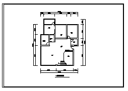 某二层加跃层户型室内装修施工cad图_室内施工-图一