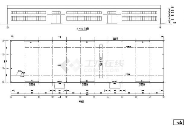 66x18m 18m跨钢结构厂房结构施工图-图一