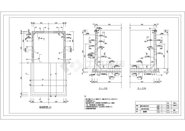 新疆某果汁厂污水处理脱水间CAD构造全套设计图纸-图二