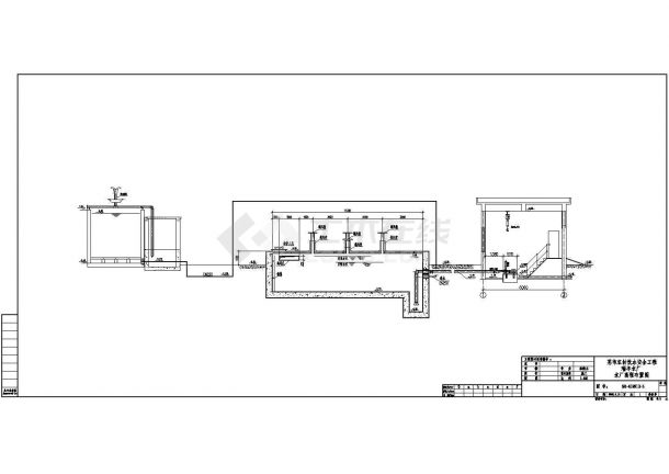 某农村安全饮水工程某水厂管网CAD设计节点布置图-图一