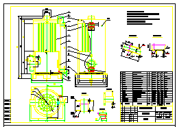 立式燃油热水锅炉5万大卡-60万大卡全套设计cad图纸_图1