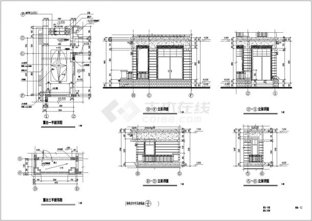 某别墅建筑结构CAD设计构造完整施工图详图-图一