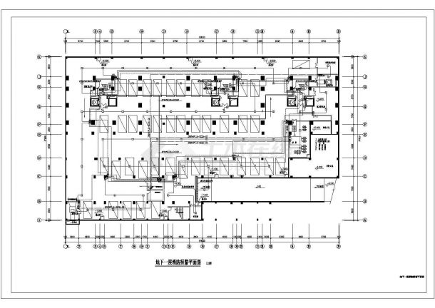 某小区高层住宅消防CAD设计完整详细平面图-图一
