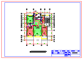 某复式住宅楼地板采暖cad设计施工图_图1
