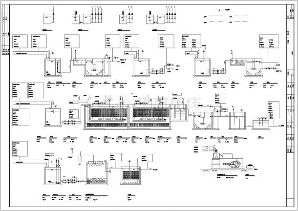 四川某显示器厂污水处理工程应标CAD大样设计施工图纸-图二