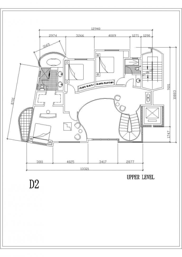 某地区国外风格别墅规划设计方案图_图1