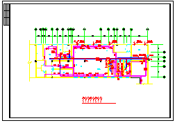 大型仓储式超市空调通风排烟系统设计cad施工图纸（水冷离心机组）_图1