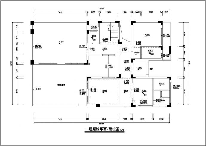 欧式别墅精装修设计施工CAD图_图1