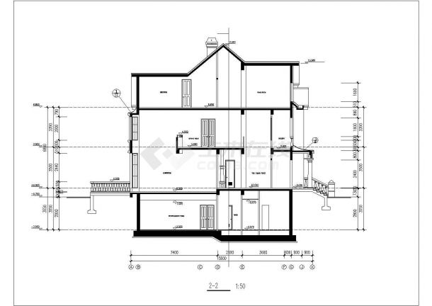 成都泰和苑小区2层砖混结构单体别墅建筑设计CAD图纸（含阁楼和地下室）-图一