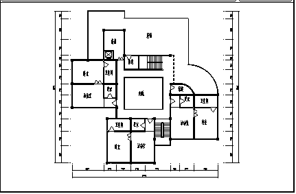 幼儿园设计_某三层幼儿园综合教学楼建筑设计cad图纸-图一