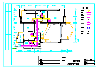 某住宅户型中央空调施工cad设计图_图1