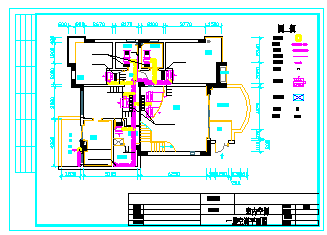 某住宅户型中央空调施工cad设计图-图二