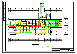 某市桑拿浴室建筑中心空调工程cad设计图纸-图一