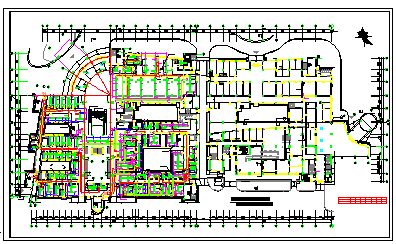 某医院办公楼全套中央空调施工设计cad图纸-图二
