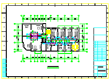 中型宾馆中央空调和卫生热水全套cad设计施工图-图一