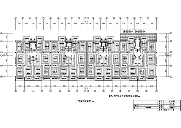 某商住办公大楼给排水采暖设计cad施工图-图二