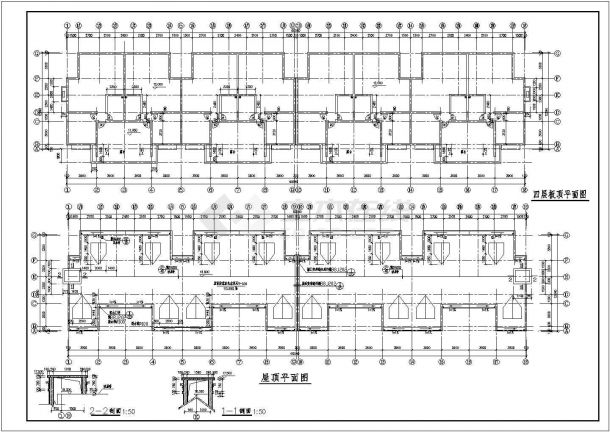 多层欧式住宅建筑设计施工CAD图-图一