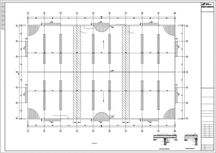 【最新】某公司成品库建筑设计方案CAD图纸_图1