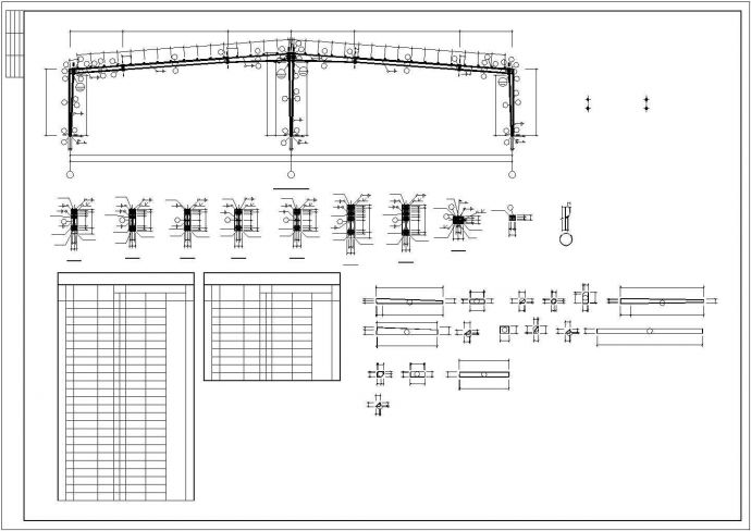 【最新】某二层某工业厂房结构设计方案CAD图纸_图1