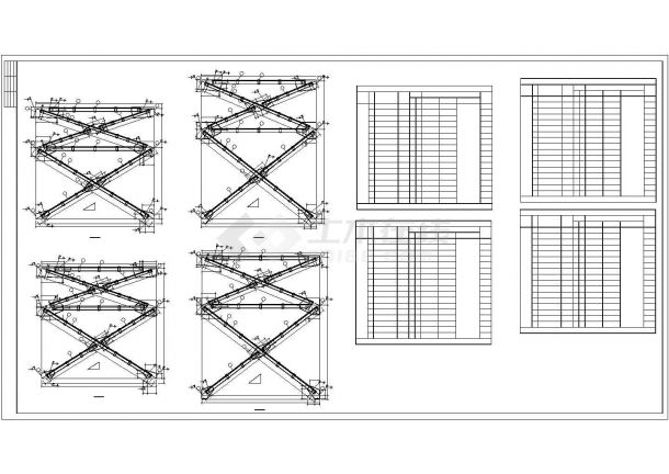【最新】某二层某工业厂房结构设计方案CAD图纸-图二