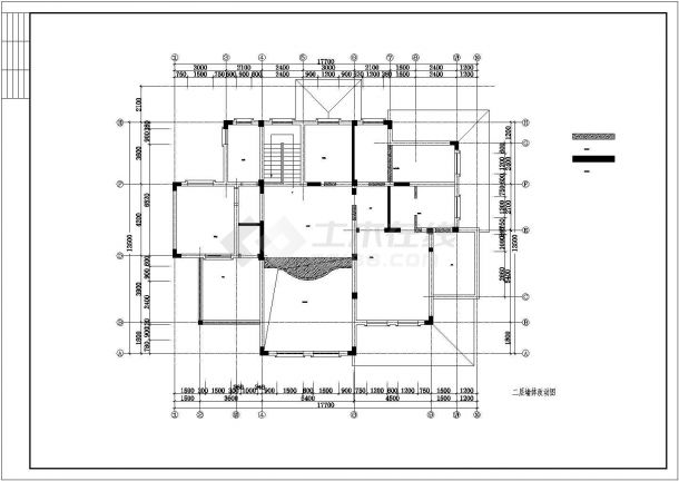 某多层欧式别墅室内装修设计cad全套施工图（含水电设计）-图二